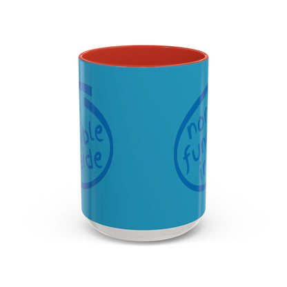 Non-Fungible Inside Turquoise Accent Mug by cypherpunkgear.com