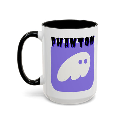Phantom Hot Wallet White Accent Mug by cypherpunkgear.com