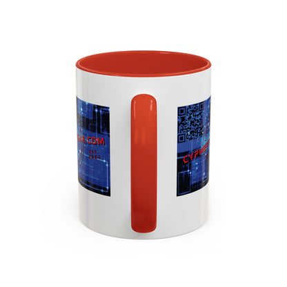 Cypherpunkgear.com logo Accent Mug by cypherpunkgear.com