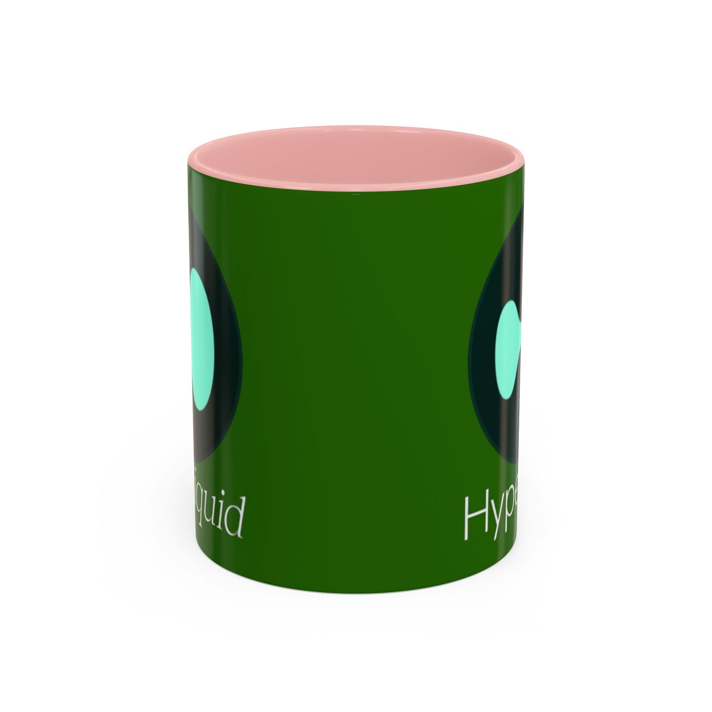 Hyperliquid White font Green Accent Mug by cypherpunkgear.com