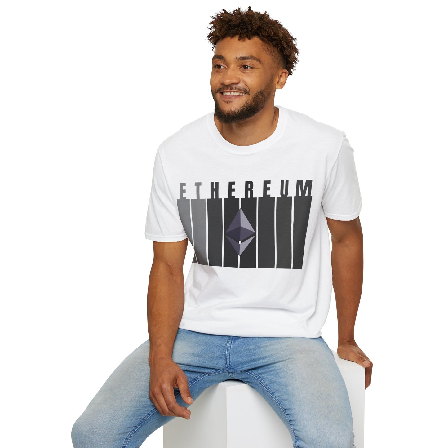 Ethereum (ETH) Light colors Unisex T-Shirt by cypherpunkgear.com