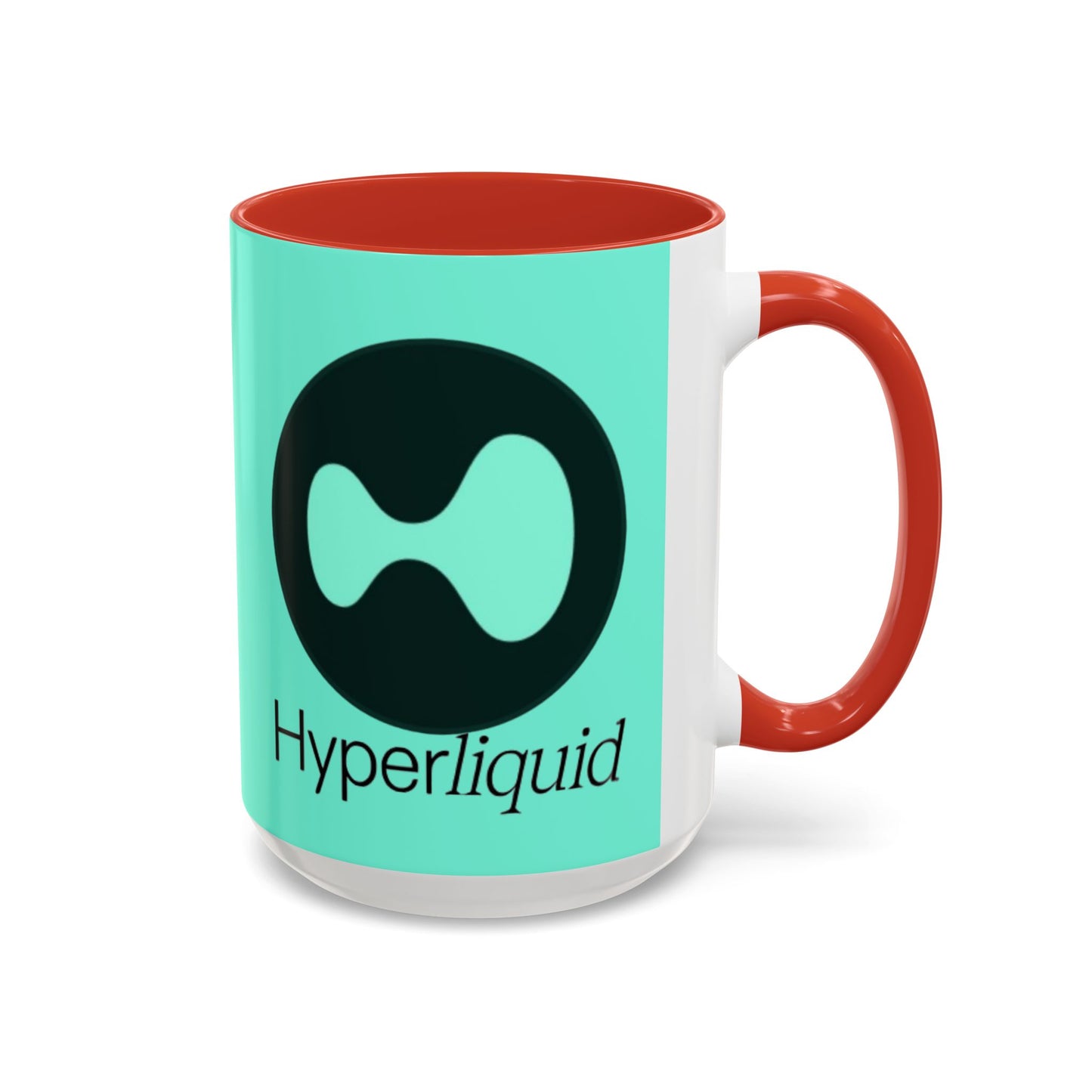 Hyperliquid Black font Light Hyperliquid Accent Mug by cypherpunkgear.com