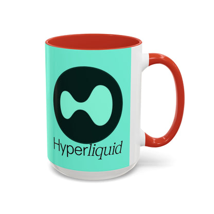 Hyperliquid Black font Light Hyperliquid Accent Mug by cypherpunkgear.com