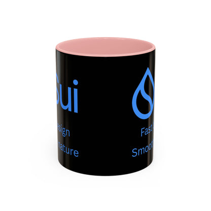 SUI Black Accent Mug by cypherpunkgear.com