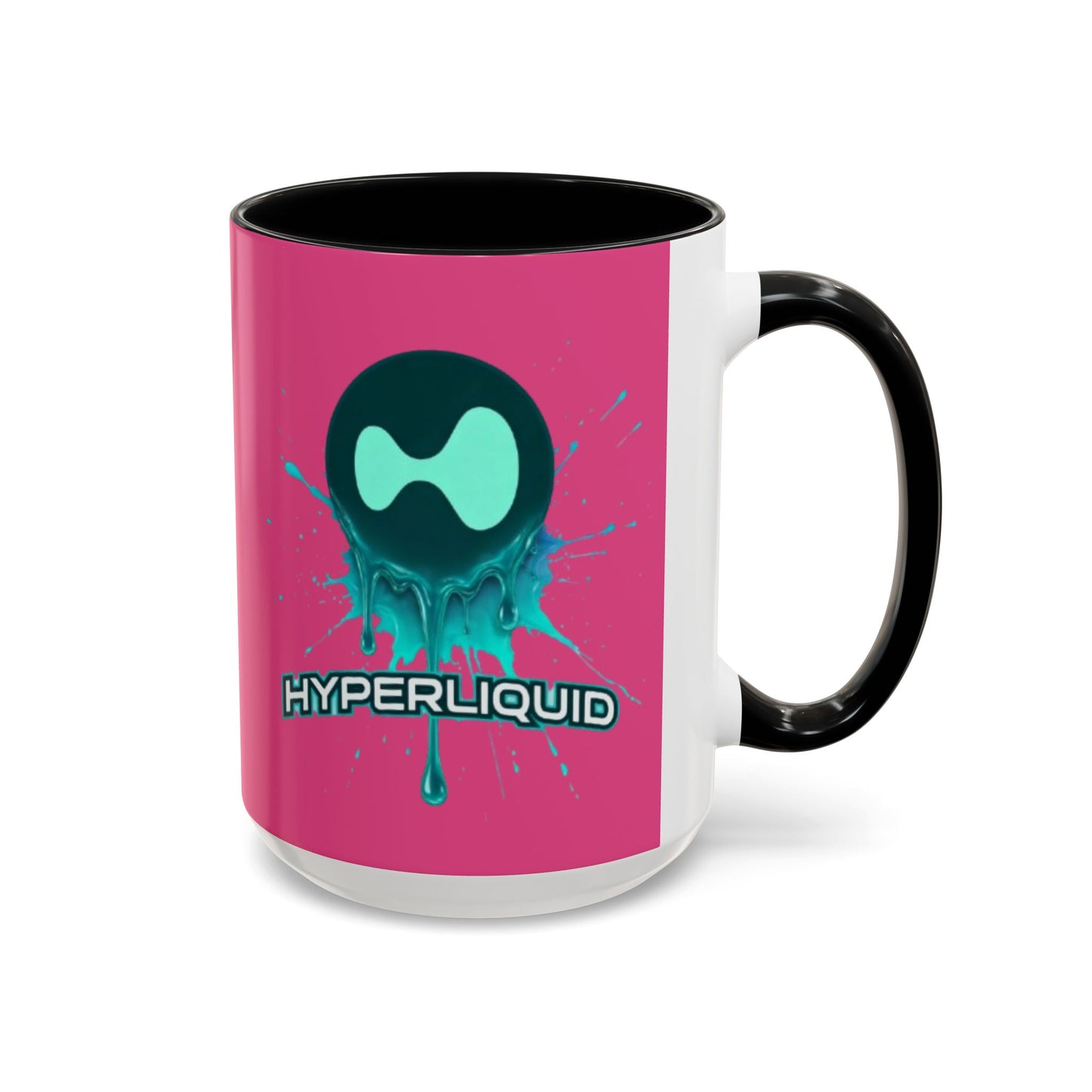HYPE Drip Pink Accent Mug by cypherpunkgear.com