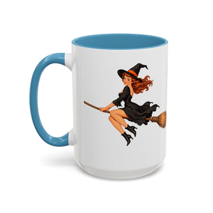 Hazel Hex White Accent Mug by CreepyCrafts.boo