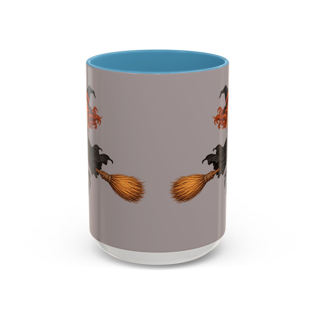 Hazel Hex Grey Accent Mug by CreepyCrafts.boo