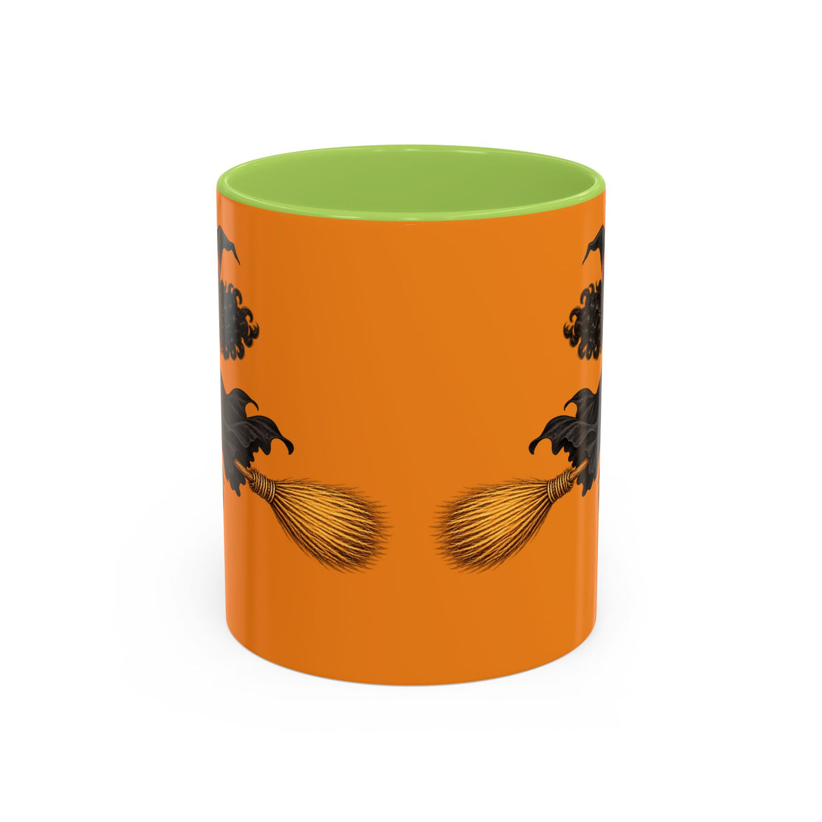 Velvet Vex Orange Accent Mug by CreepyCrafts.boo