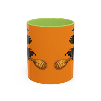 Velvet Vex Orange Accent Mug by CreepyCrafts.boo