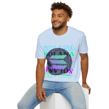 Solana Solana Solana (SOL) LTcolors Unisex T-Shirt by cypherpunkgear