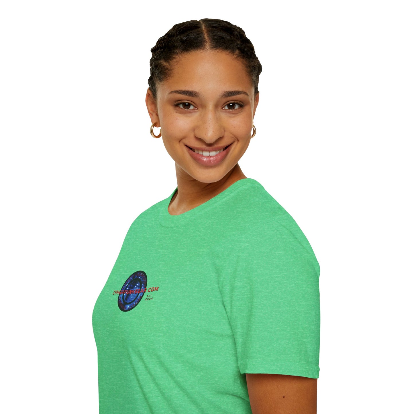 2-sided, Cypherpunkgear.com logo Dark colors Unisex T-Shirt by cypherpunkgear.com