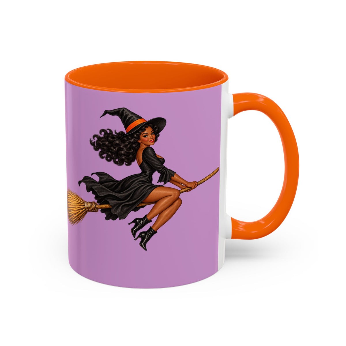 Velvet Vex Pink Accent Mug by CreepyCrafts.boo