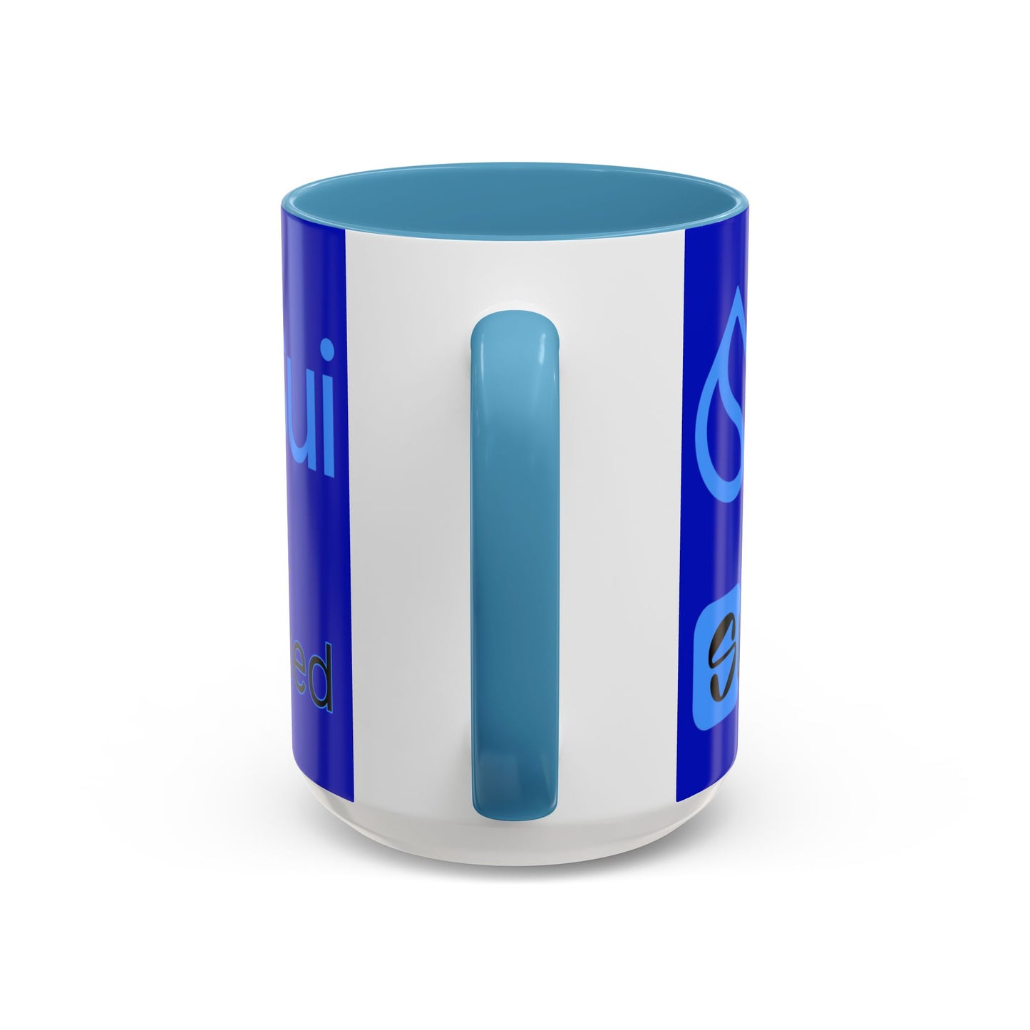 Sui: Get Slushed Dark Blue Accent Mug by cypherpunkgear.com