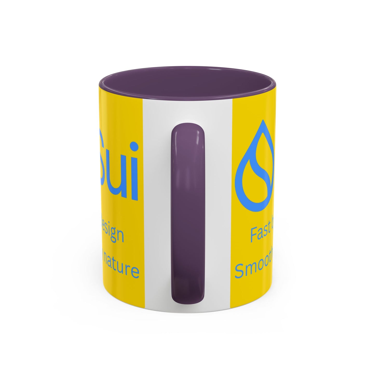SUI Yellow Accent Mug by cypherpunkgear.com