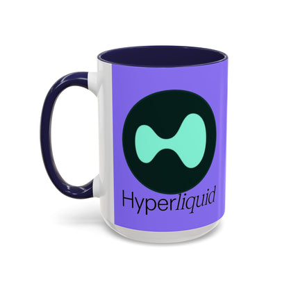 Hyperliquid Black font Light Purple Accent Mug by cypherpunkgear.com