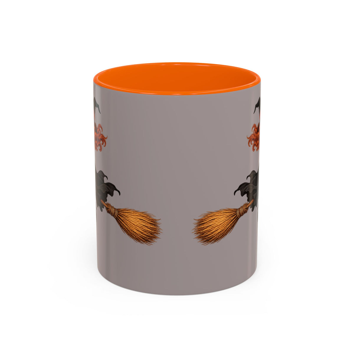 Hazel Hex Grey Accent Mug by CreepyCrafts.boo