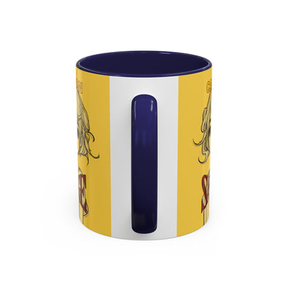 Caution, Savage Yellow Accent Mug by cypherpunkgear.com