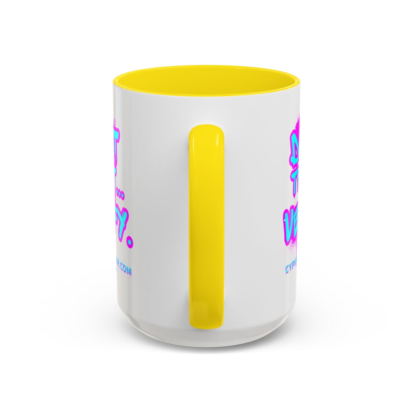 Don't Trust...Verify. White Accent Mug by cypherpunkgear.com