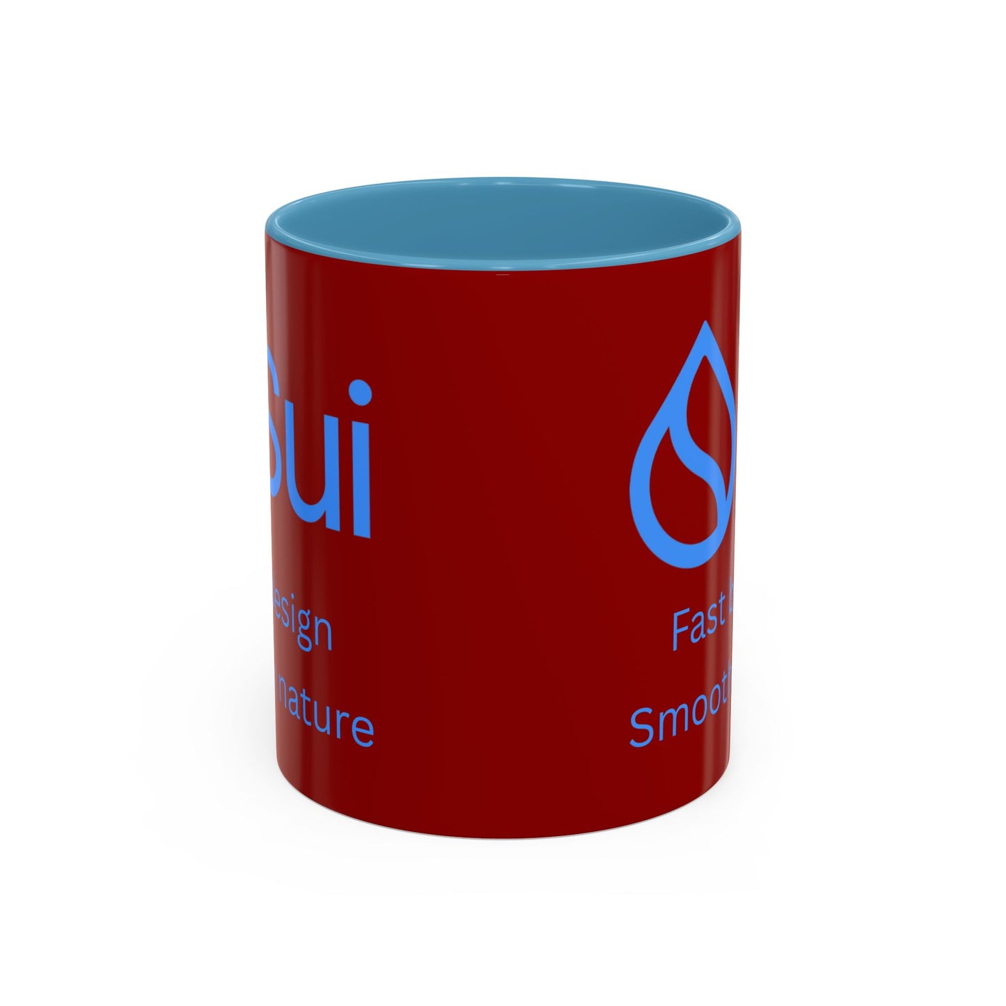 SUI Red Accent Mug by cypherpunkgear.com
