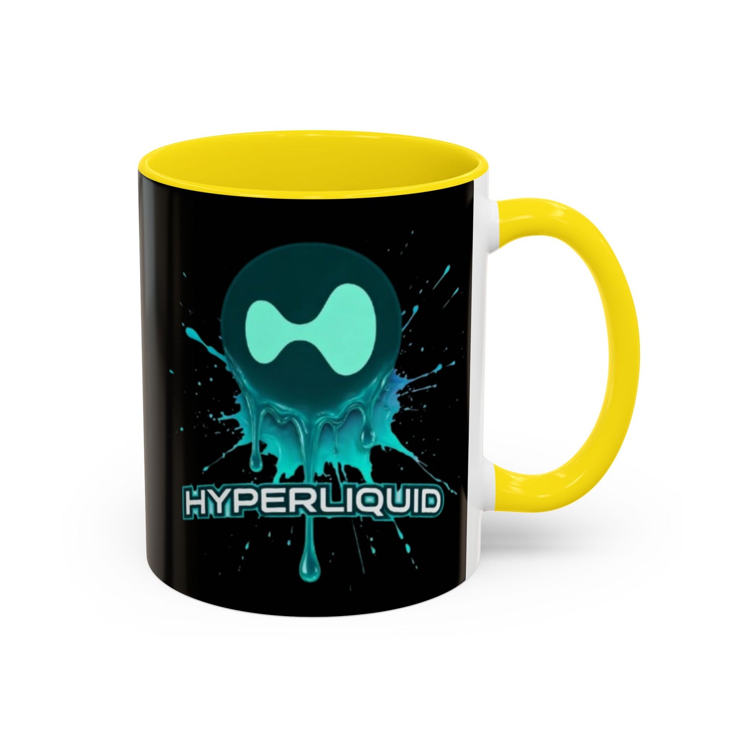 HYPE Drip Black Accent Mug by cypherpunkgear.com