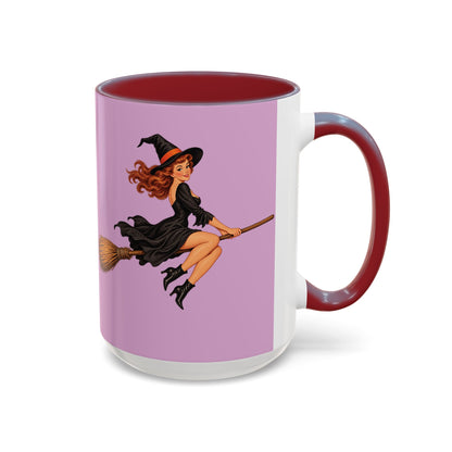 Hazel Hex Pink Accent Mug by CreepyCrafts.boo