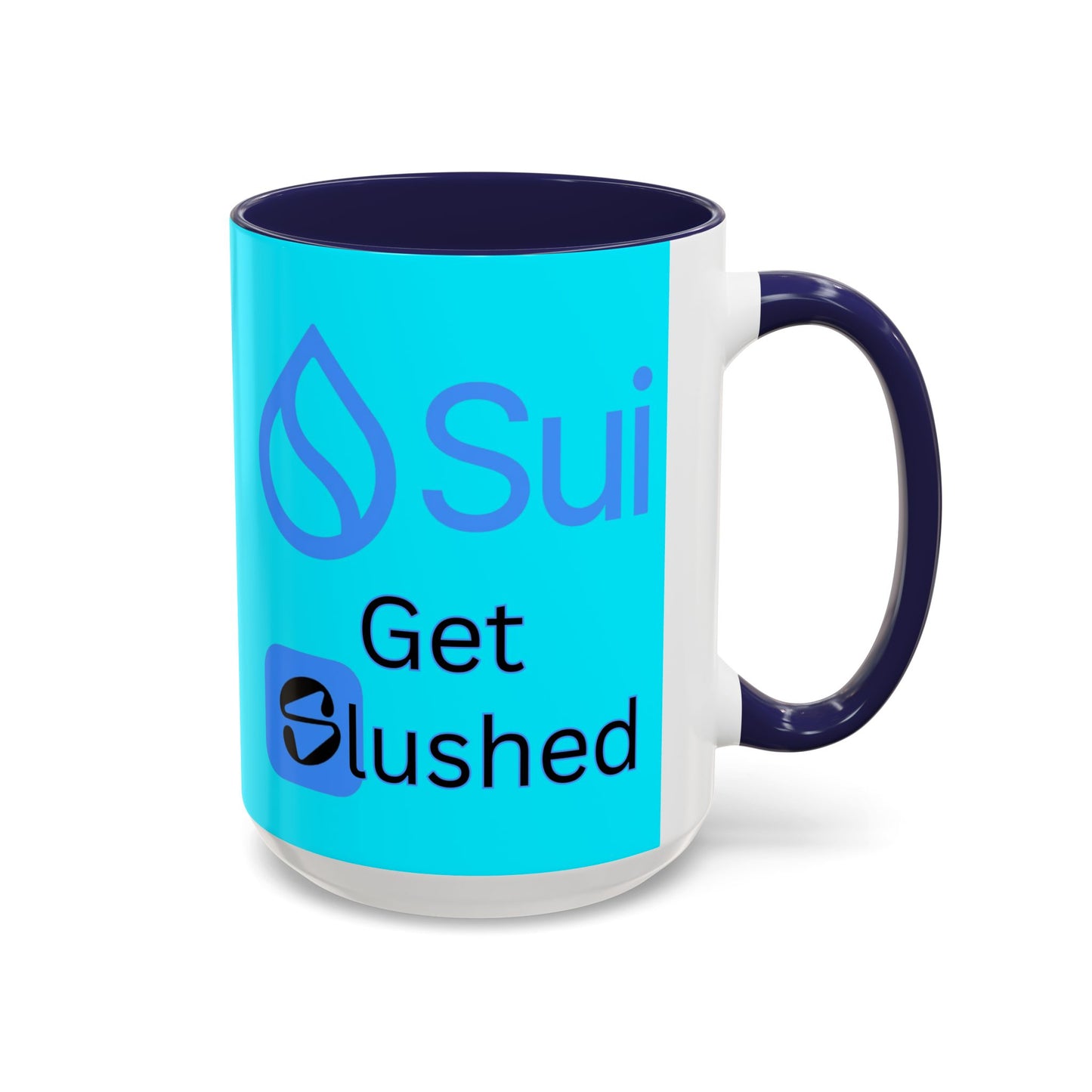 Sui: Get Slushed Light Blue Accent Mug by cypherpunkgear.com