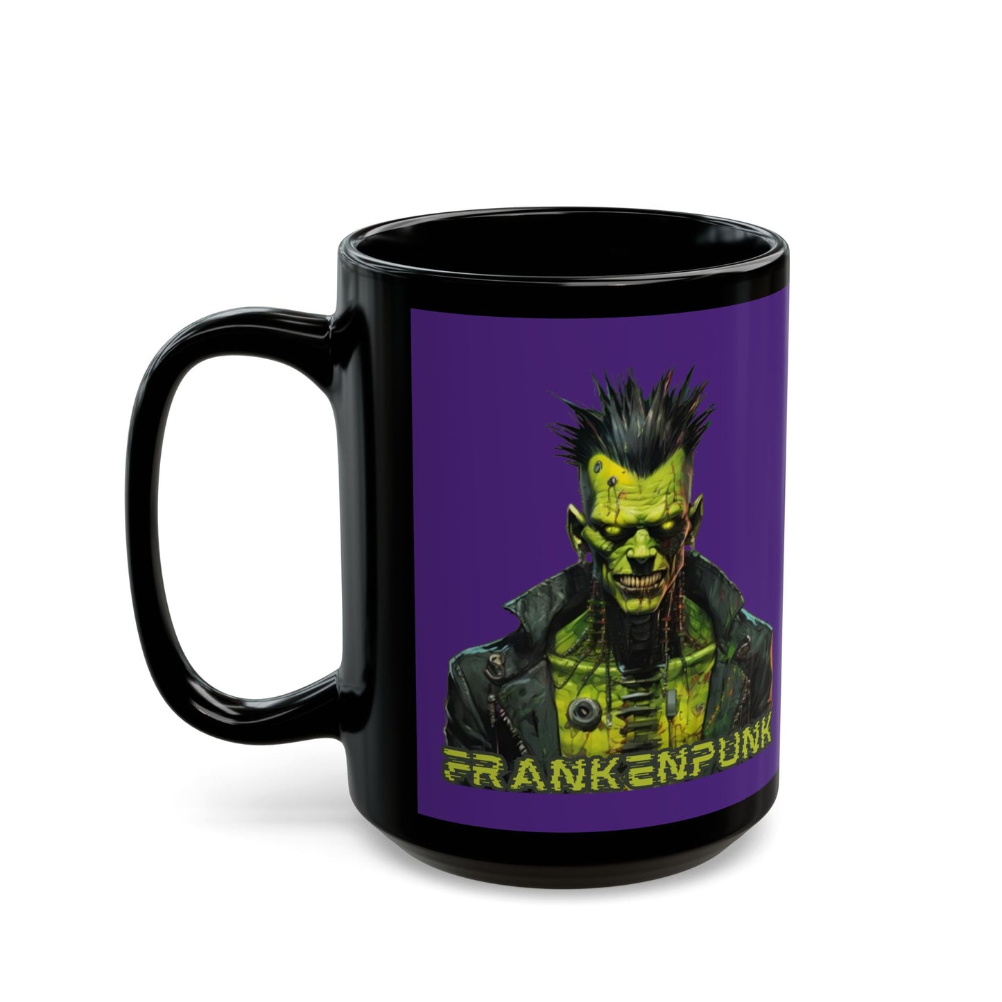 Frankenpunk Purple Mug by CreepyCrafts.boo