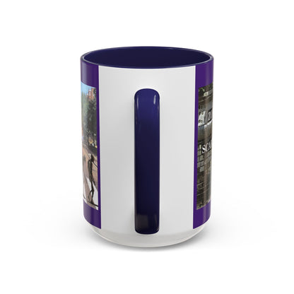 2-sided, Scabby Road Purple Accent Mug by CreepyCrafts.boo