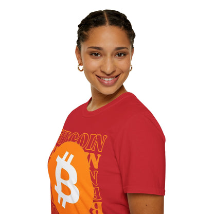 Bitcoin Bitcoin Bitcoin (BTC) Light colors Unisex T-Shirt by cypherpunkgear.com