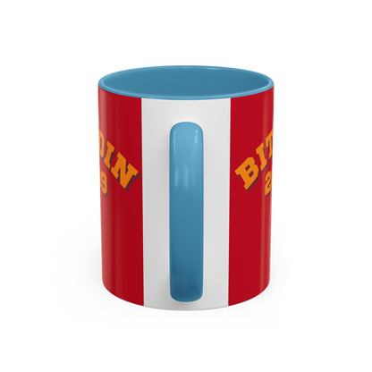 Bitcoin 2009 Red Accent Mug by cypherpunkgear.com