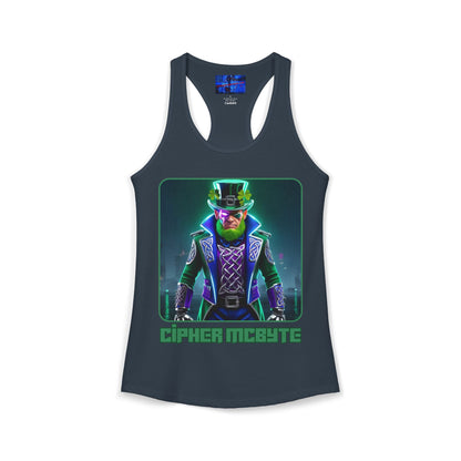Cipher McByte Women's Racerback Tank Top by cypherpunkgear.com