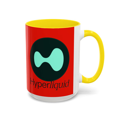 Hyperliquid Black font Red Accent Mug by cypherpunkgear.com