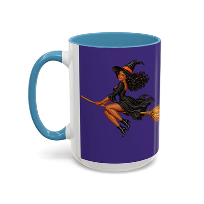Velvet Vex Purple Accent Mug by CreepyCrafts.boo
