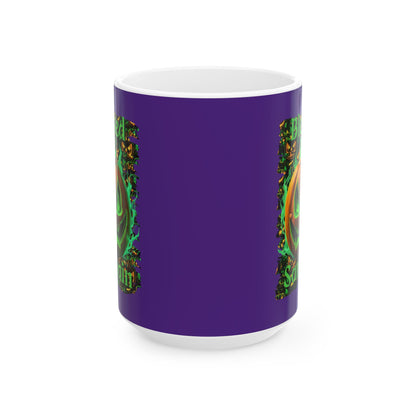 Blessed Samhain Green Jack Purple Mug by cypherpunkgear