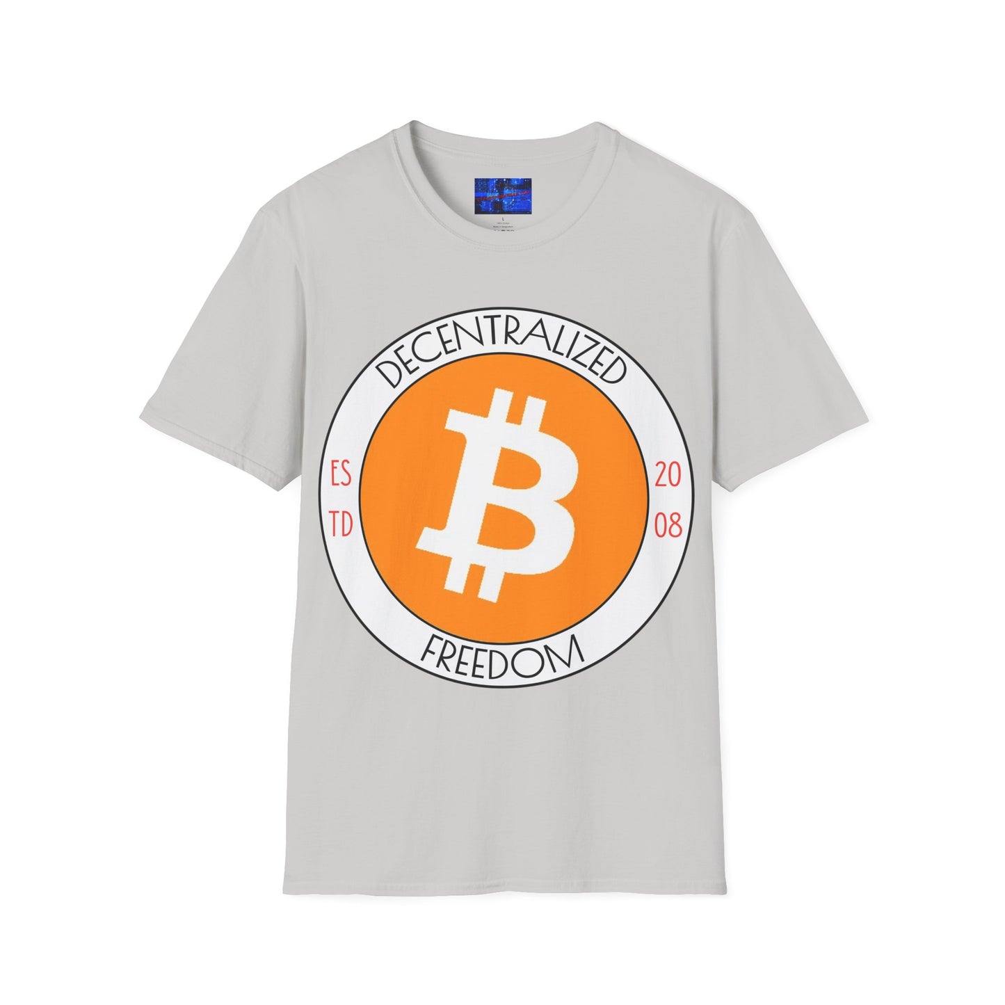 Bitcoin Decentralized Freedom LTcolors Unisex T-Shirt by cypherpunkgear.com