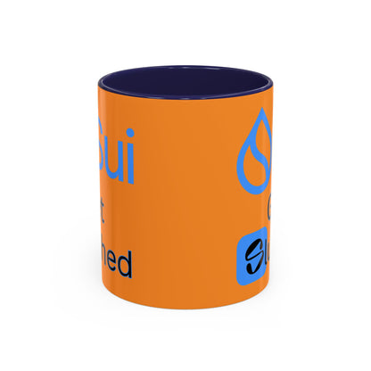 Sui: Get Slushed Orange Accent Mug by cypherpunkgear.com