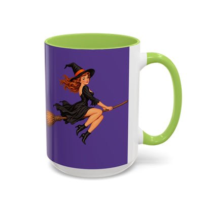 Hazel Hex Purple Accent Mug by CreepyCrafts.boo