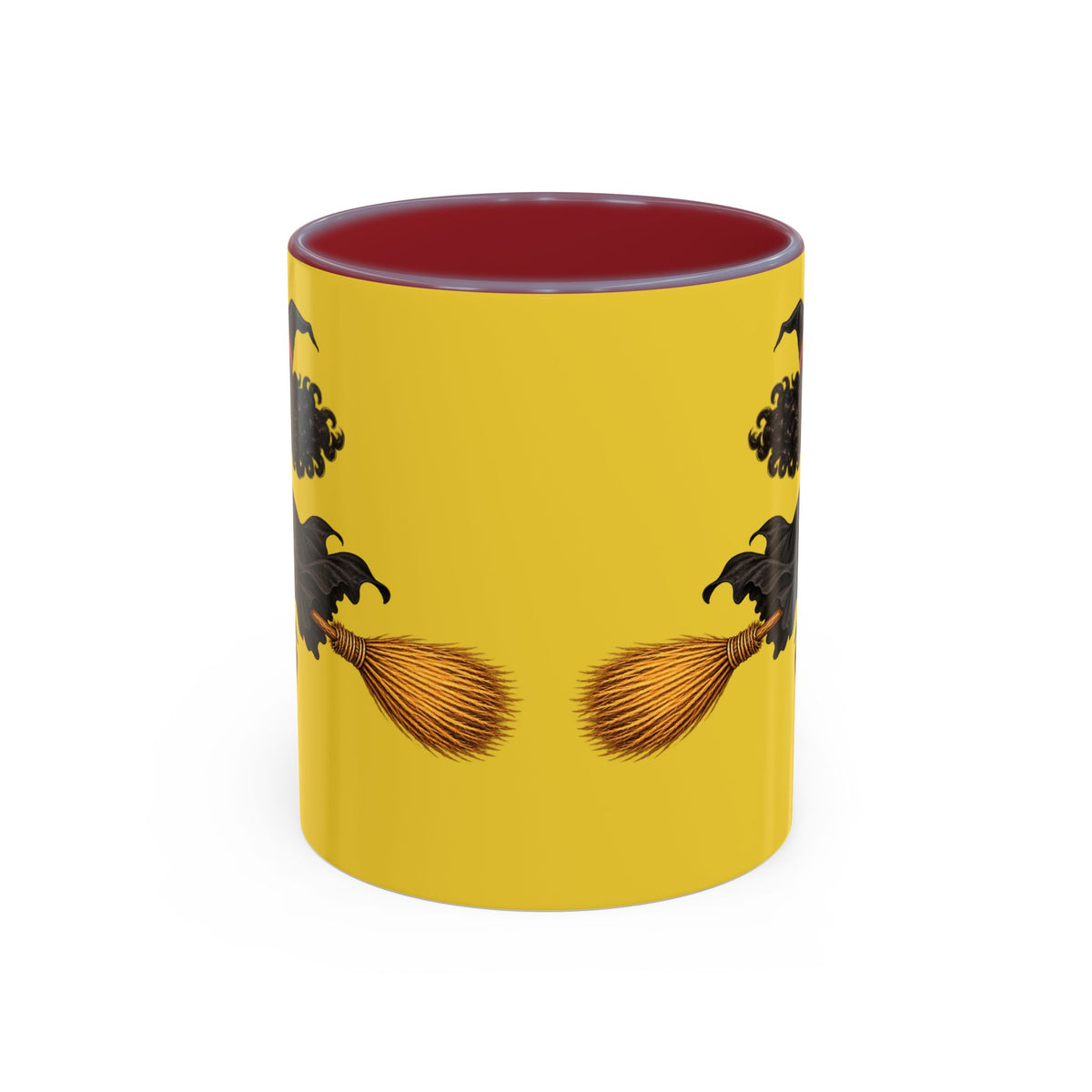 Velvet Vex Yellow Accent Mug by CreepyCrafts.boo
