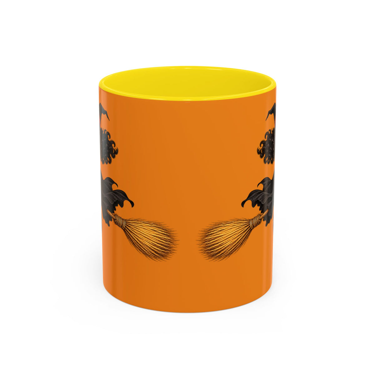 Velvet Vex Orange Accent Mug by CreepyCrafts.boo