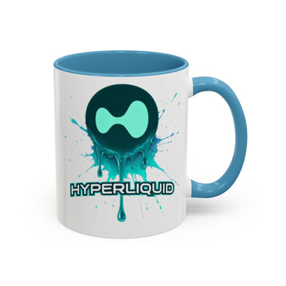 HYPE Drip White Accent Mug by cypherpunkgear.com