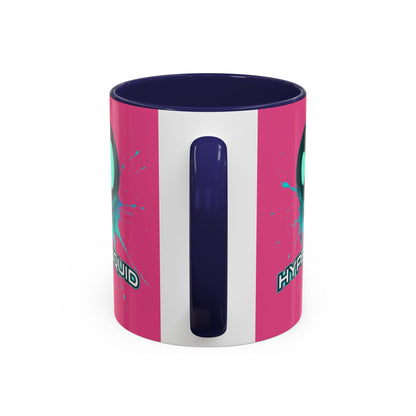 HYPE Drip Pink Accent Mug by cypherpunkgear.com