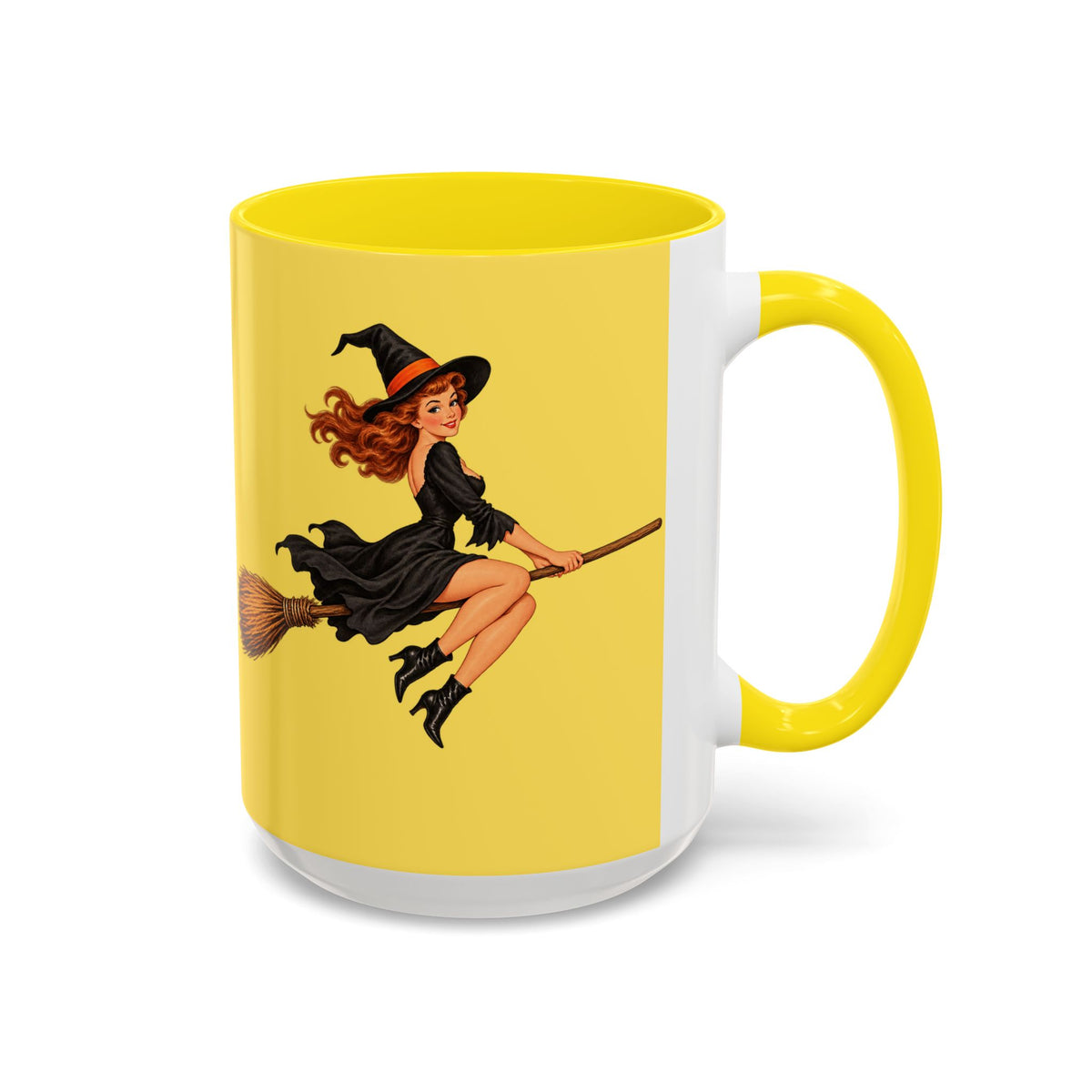 Hazel Hex Yellow Accent Mug by CreepyCrafts.boo