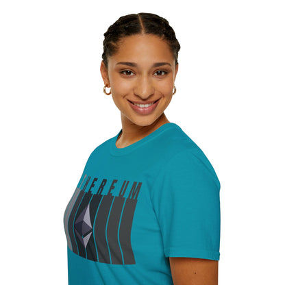 Ethereum (ETH) Dark colors Unisex T-Shirt by cypherpunkgear.com