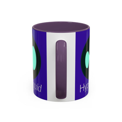 Hyperliquid White font Dark Purple Accent Mug by cypherpunkgear.com