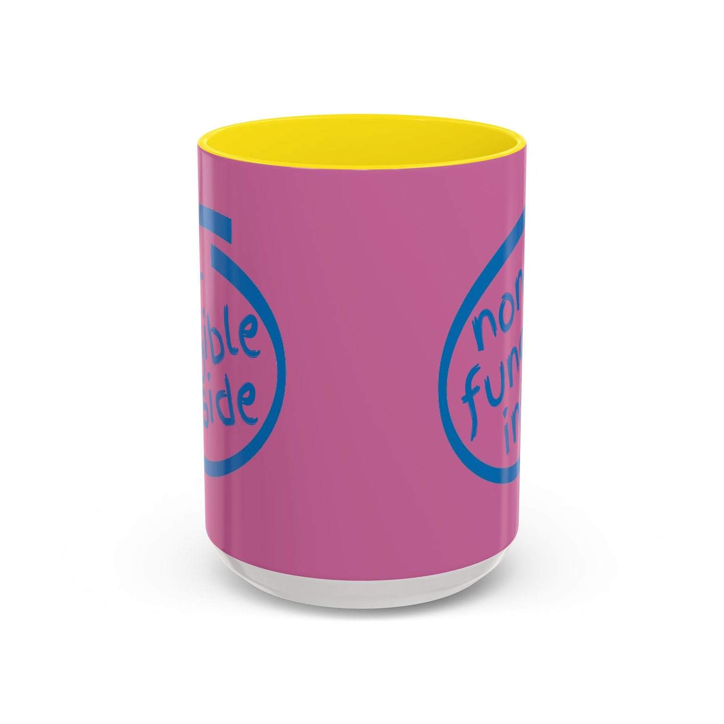 Non-Fungible Inside Pink Accent Mug by cypherpunkgear.com
