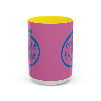 Non-Fungible Inside Pink Accent Mug by cypherpunkgear.com