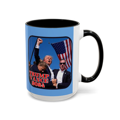 Trump and Vance 2024 Accent Mug by cypherpunkgear