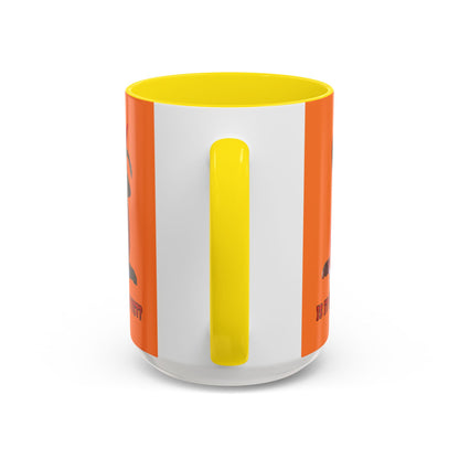 Is it Halloween yet? Orange Accent Mug by CreepyCrafts.boo