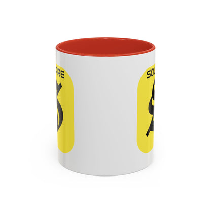 SolflareLogo White Accent Mug by cypherpunkgear.com