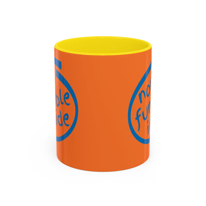 Non-Fungible Inside Orange Accent Mug by cypherpunkgear.com
